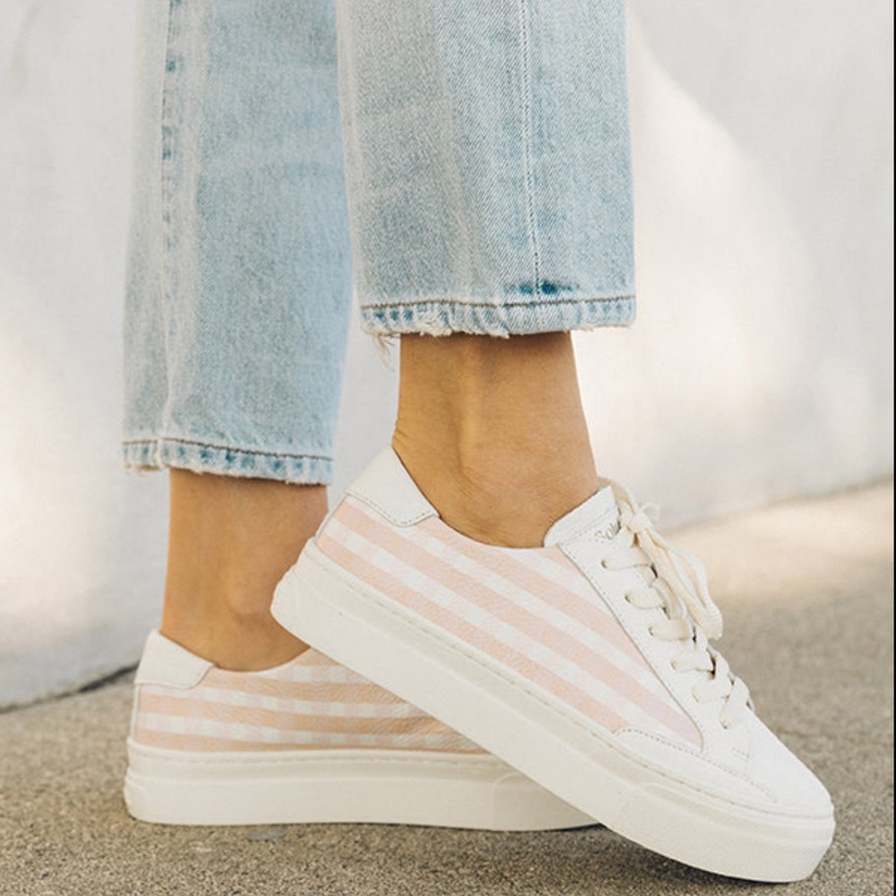 Soludos Check Mate Ibiza Platform Sneaker